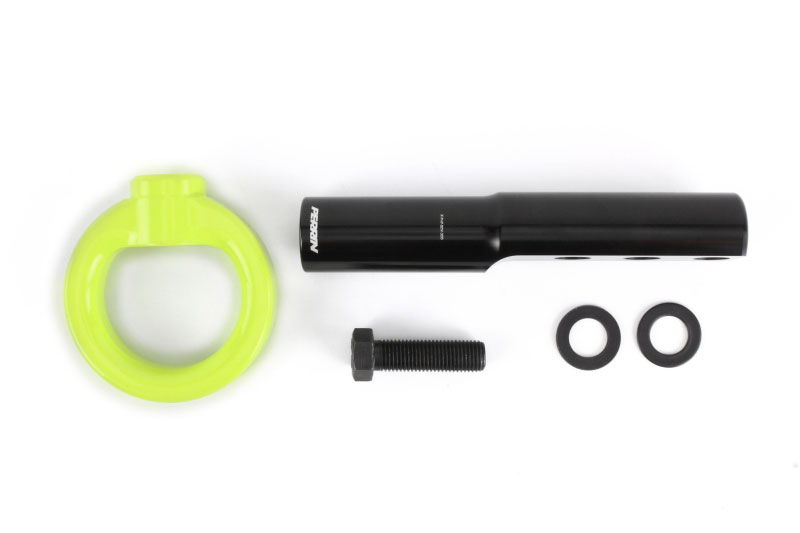 Perrin Performance php-bdy-231ny | Perrin Tow Hook Kit - 10th Gen Honda Civic SI/Type-R/Hatchback - Neon Yellow; 2010-2010