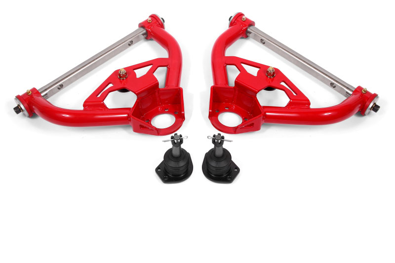 BMR Suspension aa012r | BMR 78-87 G-Body Non-Adj. Upper A-Arms (Polyurethane) - Red; 1978-1987