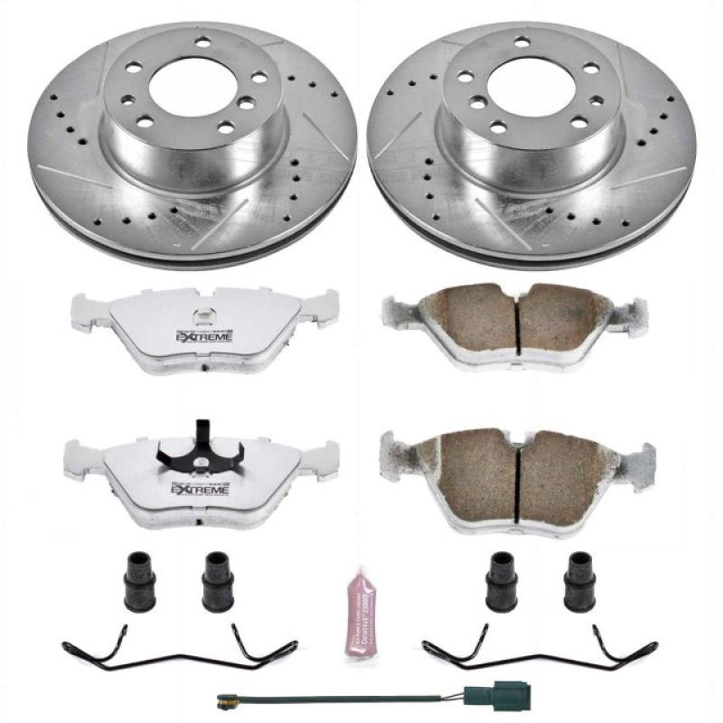 PowerStop k390-26 | Power Stop 90-95 BMW 525i Front Z26 Street Warrior Brake Kit; 1990-1995