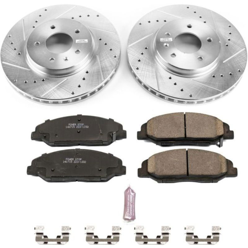 PowerStop k5538 | Power Stop 09-11 Cadillac STS Front Z23 Evolution Sport Brake Kit; 2009-2011