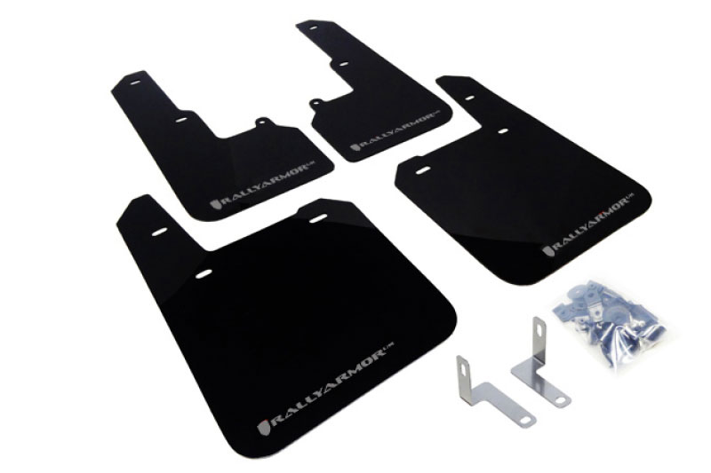 Rally Armor mf36-ur-blk/sil | 2015 Subaru Outback UR Black Mud Flap w/ Silver Logo; 2015-2015