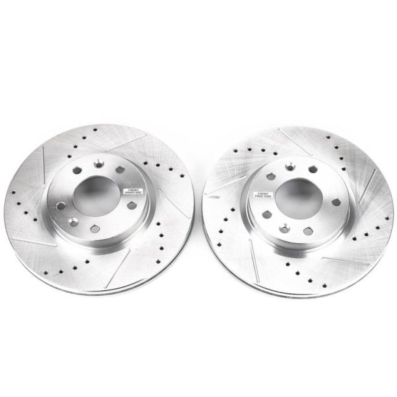 PowerStop jbr1154xpr | Power Stop 06-12 Ford Fusion Front Evolution Drilled & Slotted Rotors - Pair; 2006-2012