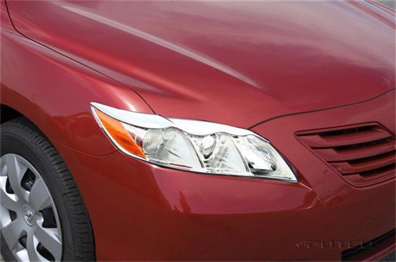 Putco 401256 | 07-09 Toyota Camry (eyebrow Style) Head Lamp Overlays & Rings; 2007-2009