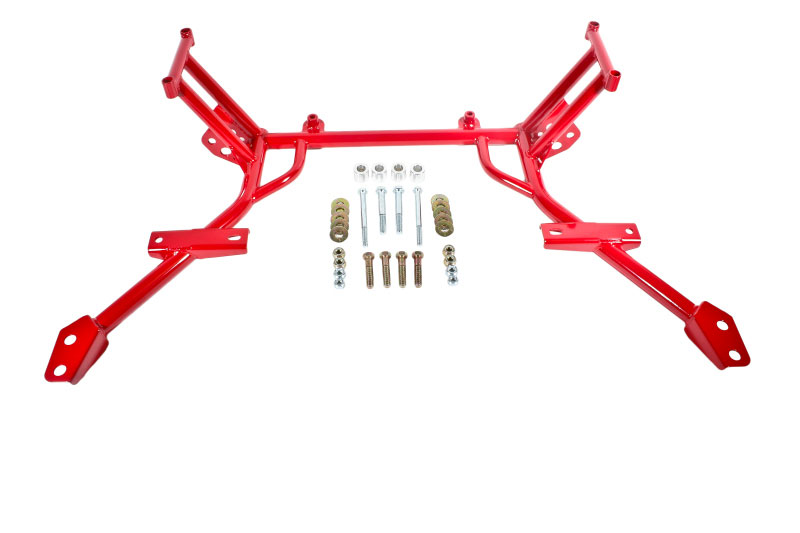 BMR Suspension KM009R | BMR Tubular K-member w/o motor mounts Mustang V8 Red; 2005-2010