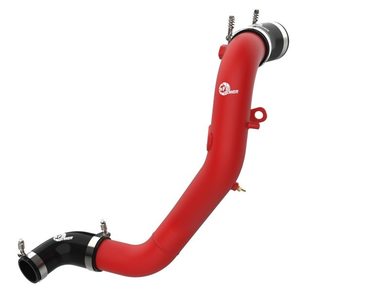 aFe 4620509r | Kia Stinger 18-22 V6-3.3L (tt) BladeRunner Cold Charge Pipe- Red; 2018-2022