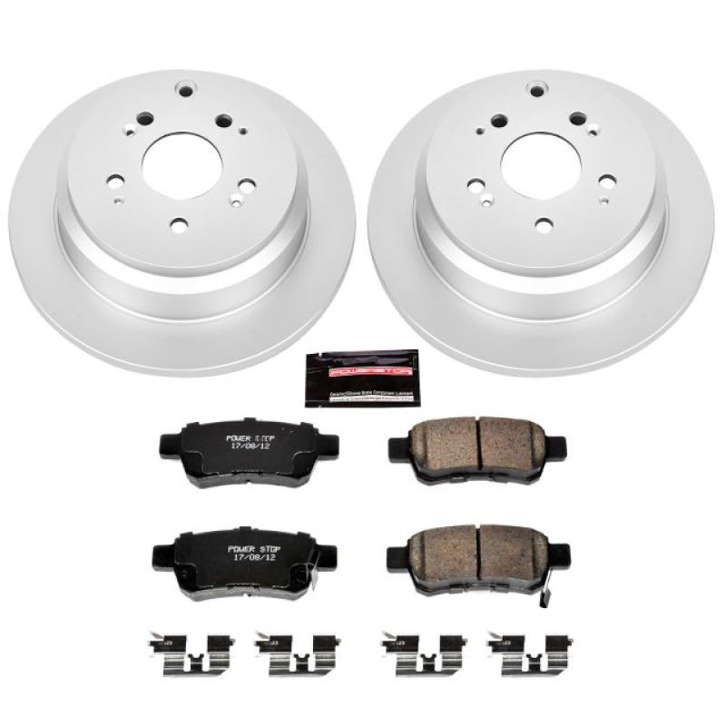 PowerStop crk4604 | Power Stop 05-10 Honda Odyssey Rear Z17 Evolution Geomet Coated Brake Kit; 2005-2010