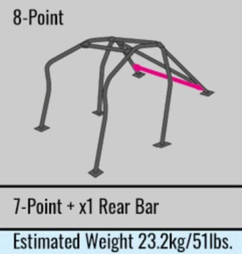 Cusco 220 261 gs | Chromoly Roll Cage 8pt Dash Escape 2 Passenger 89-94 Nissan 240SX/Silvia w/ Sunroof; 1989-1994