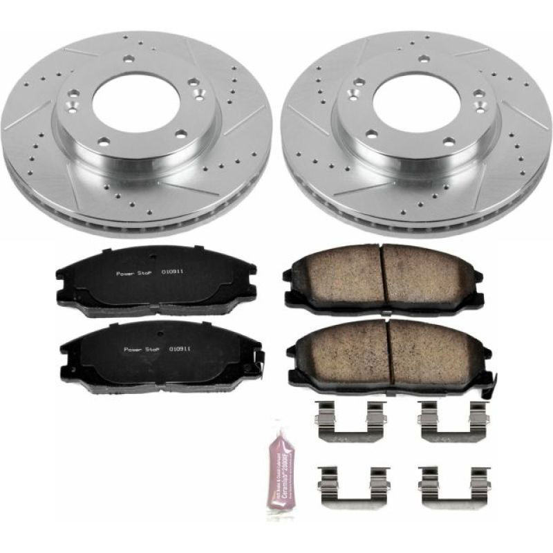 PowerStop k5908 | Power Stop 07-09 Kia Sorento Front Z23 Evolution Sport Brake Kit; 2007-2009