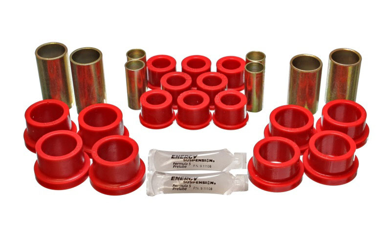 Energy Suspension 7.3104r | 70-78 Nissan 240Z/260Z/280Z Red Rear Control Arm Bushing Set; 1970-1978