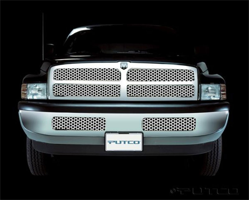 Putco 84103 | 94-02 Ram 2500/3500 (Except Sport) Punch Stainless Steel Grilles; 1994-2002