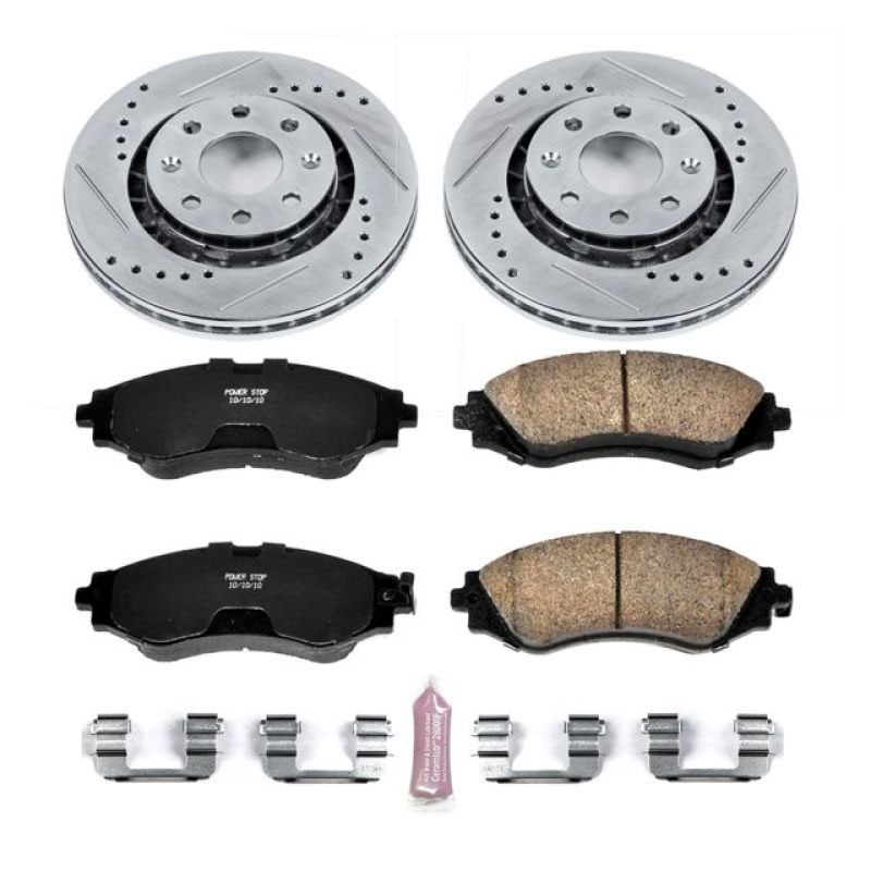 PowerStop k5893 | Power Stop 04-11 Chevrolet Aveo Front Z23 Evolution Sport Brake Kit; 2004-2011