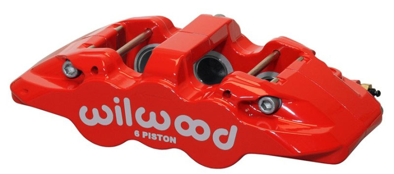 Wilwood 120-13293-rd | Caliper-Aero6-R/H - Red 1.75/1.38/1.38in Pistons 1.25in Disc