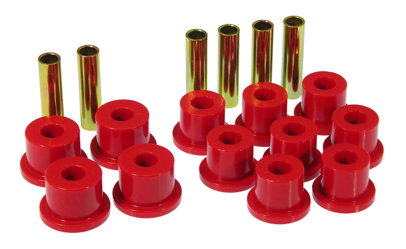 Prothane 7-1003 | 73-87 GM Rear Spring & Shackle Bushings (w/ 1.5in Bushings) - Red; 1973-1987