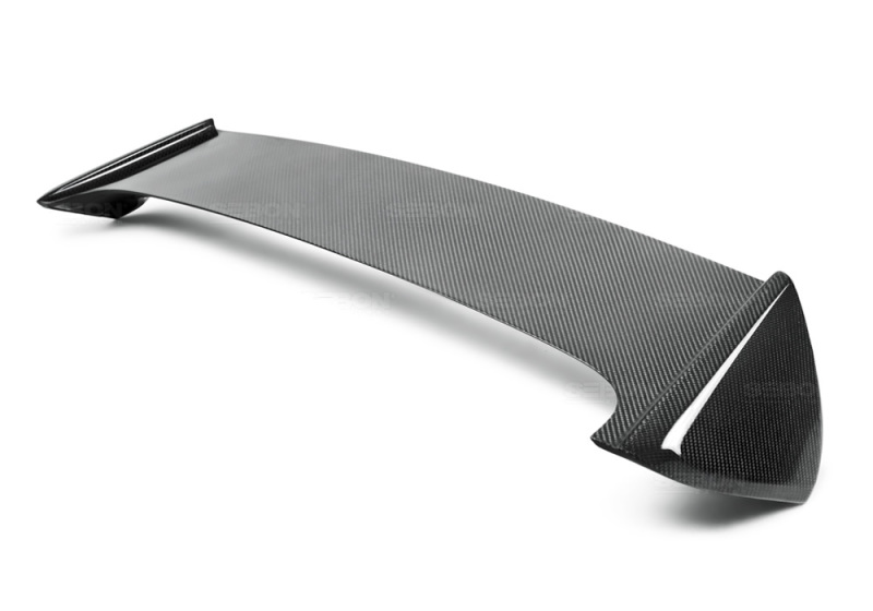 Seibon RS0809SBIMP-STI | Carbon Fiber Sti Style Rear Spoiler With Led Cut Out Subaru Impreza / Wrx / Sti Hb; 2008-2014