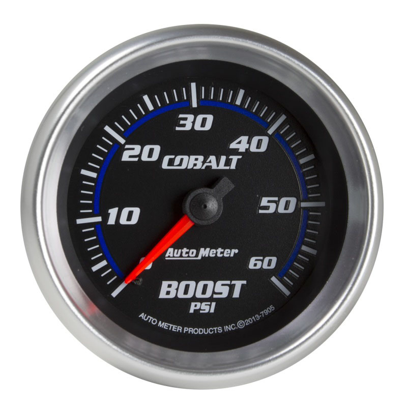 AutoMeter 7905 | Autometer Cobalt 2-5/8in Mechanical Boost Gauge 60 PSI; 1960-1960