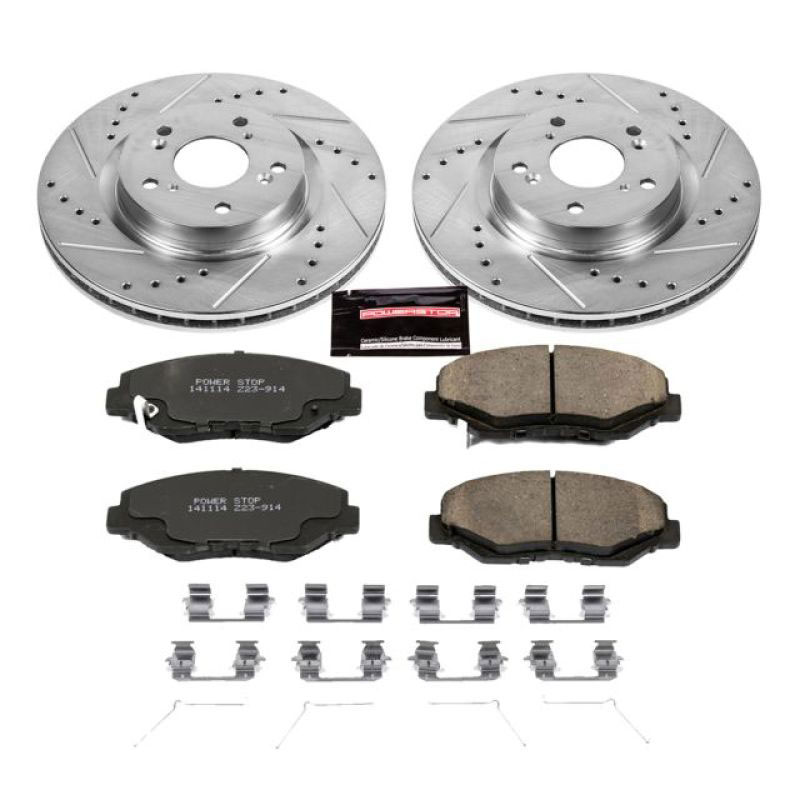 PowerStop k6488 | Power Stop 12-16 Honda CR-V Front Z23 Evolution Sport Brake Kit; 2012-2016