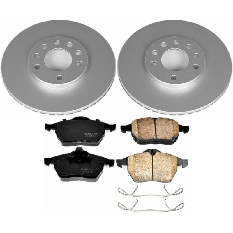 PowerStop crk832 | Power Stop 97-98 Saab 900 Front Z23 Evolution Sport Coated Brake Kit; 1997-1998