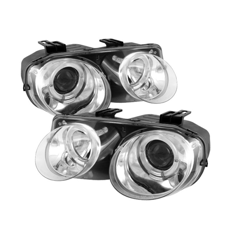 SPYDER 5008701 | Spyder Acura Integra Halo Projector Headlights - Chrome - (PRO-YD-AI98-HL-C); 1998-2001