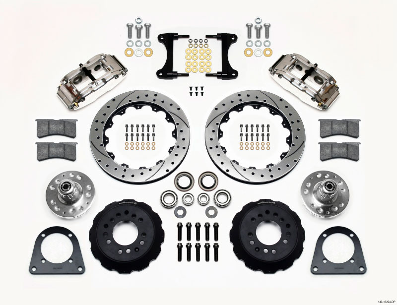 Wilwood 140-13224-dp | Narrow Superlite 6R Front Hub Kit 12.88in Drill Pol TCI-IFS 71-78 (Pinto Based); 1971-1978