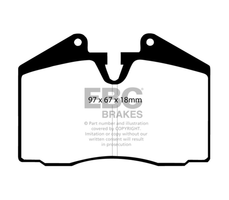 EBC dp2612 | 86-91 Porsche 928 5.0 Greenstuff Rear Brake Pads; 1986-1991