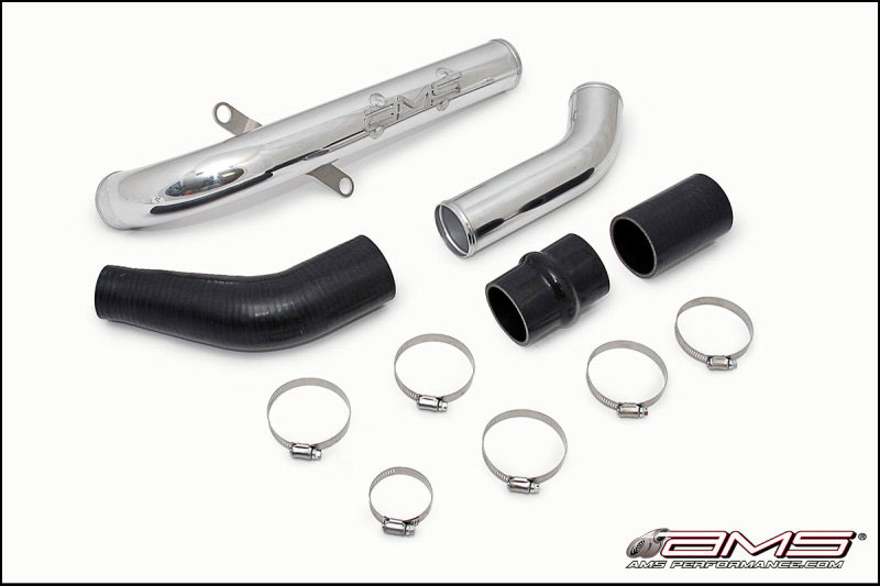 AMS ams.04.09.0002-2 | Performance 08-15 Mitsubishi EVO X Upper I/C Pipe - Black Powder Coat; 2008-2015