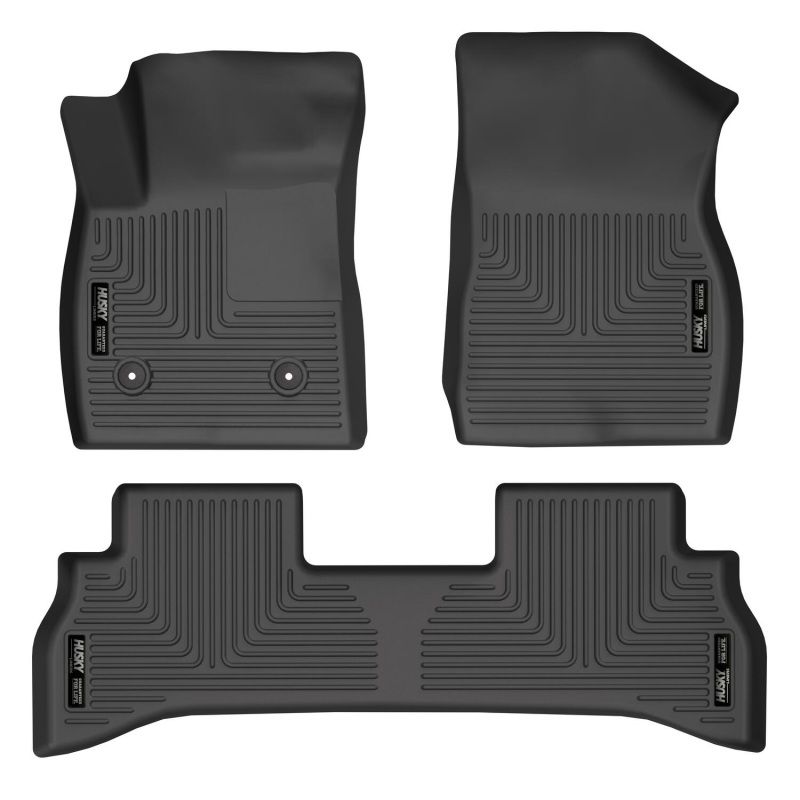 Husky Liners 95171 | 21-22 Buick Encore GX (RWD) WeatherBeater Front & 2nd Seat Floor Liners - Black; 2021-2022