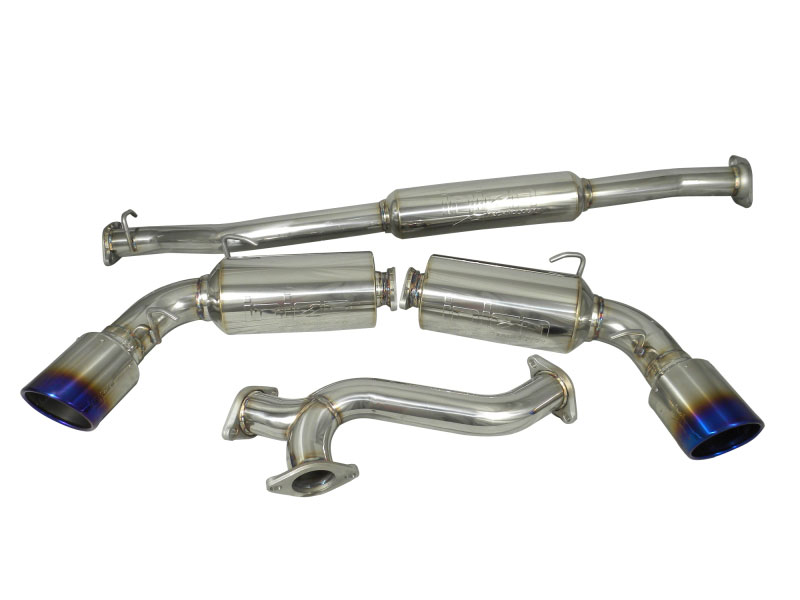 Injen SES1230TT | Toyota 86 86 2.0L Stainless Steel exhaust w/ resonator, dual mufflers and titanium rolled tips; 2013-2016