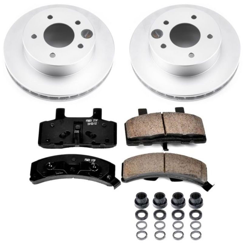 PowerStop crk4873 | Power Stop 90-02 Chevrolet Astro Front Z17 Evolution Geomet Coated Brake Kit; 1990-2002