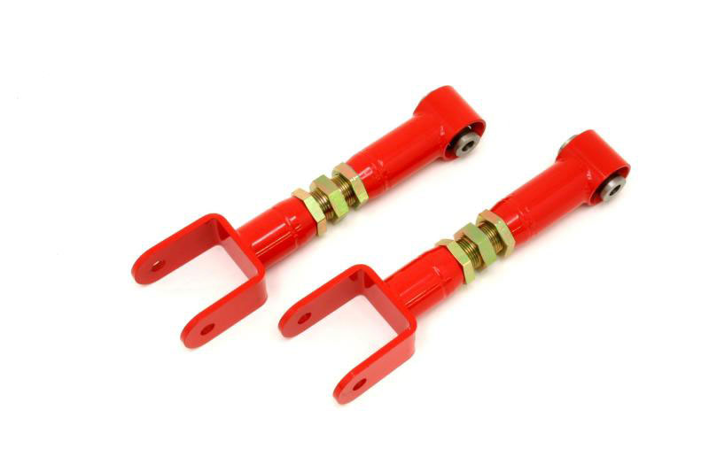 BMR Suspension utca016r | BMR 78-87 G-Body Upper Control Arms On-Car Adj. w/ Spherical Bearings - Red; 1978-1987