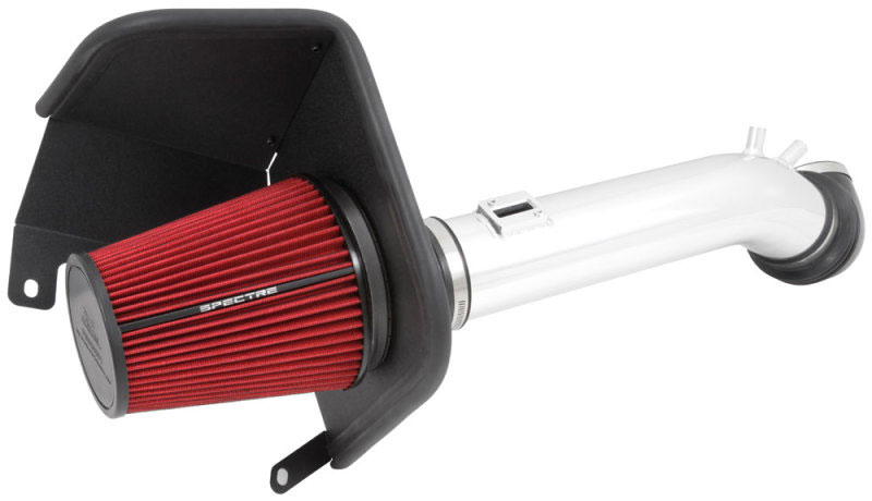 Spectre 9006 | 14-15 GM Silverado/Sierra V8-5.3L F/I Air Intake Kit - Polished w/Red Filter; 2014-2018