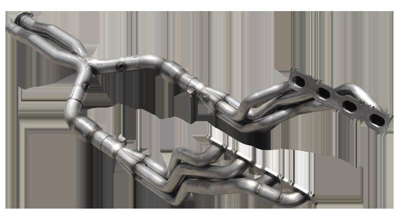 American Racing Headers MBCLK-06178300LSWC | Mercedes Benz CLK63/Black Series 1-7/8in x 3in Header Pair, 3in X-Pipe With Cats; 2007-2009