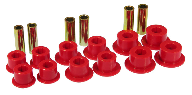 Prothane 7-1055 | 99-14 Chevy Silverado 1500/2500 2/4wd Rear Spring Bushings - Red; 1999-2014