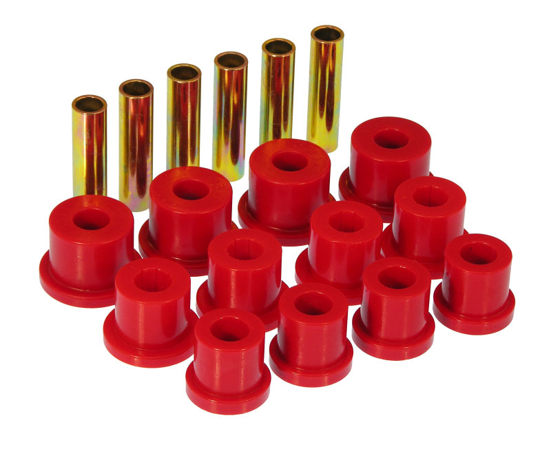 Prothane 7-1004 | 81-87 GM Rear Spring & Shackle Bushings (w/ 1 3/8in Bushings) - Red; 1981-1987