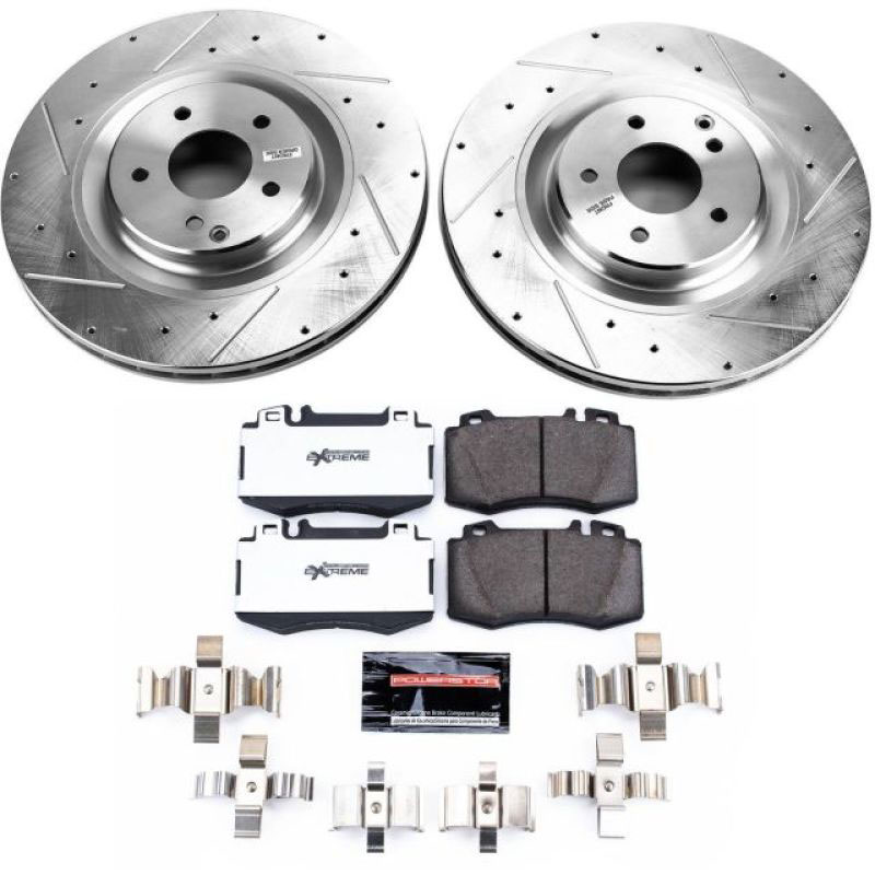 PowerStop k6205-26 | Power Stop 02-04 Mercedes-Benz C32 AMG Front Z26 Street Warrior Brake Kit; 2002-2004