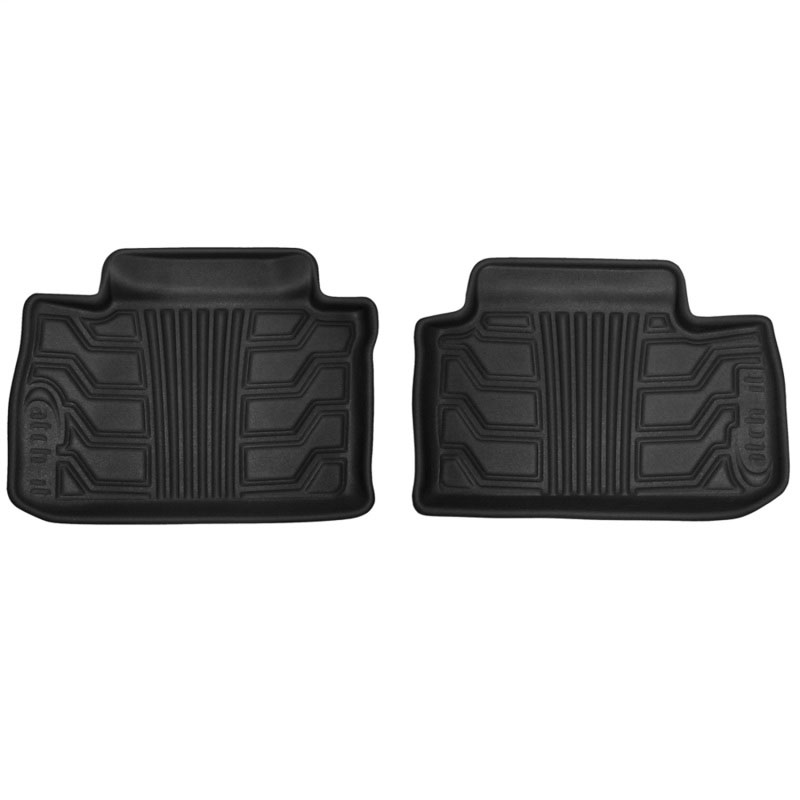 LUND 383052b | Lund 11-17 Ford Explorer (2nd Row) Catch-It Floormats Rear Floor Liner - Black (2 Pc.); 2011-2017