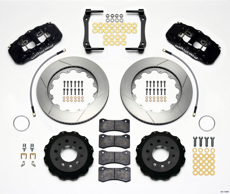 Wilwood 140-13698 | AERO4 Rear Kit 14.25in 2014-Up Corvette C7 w/Lines; 2014-2021