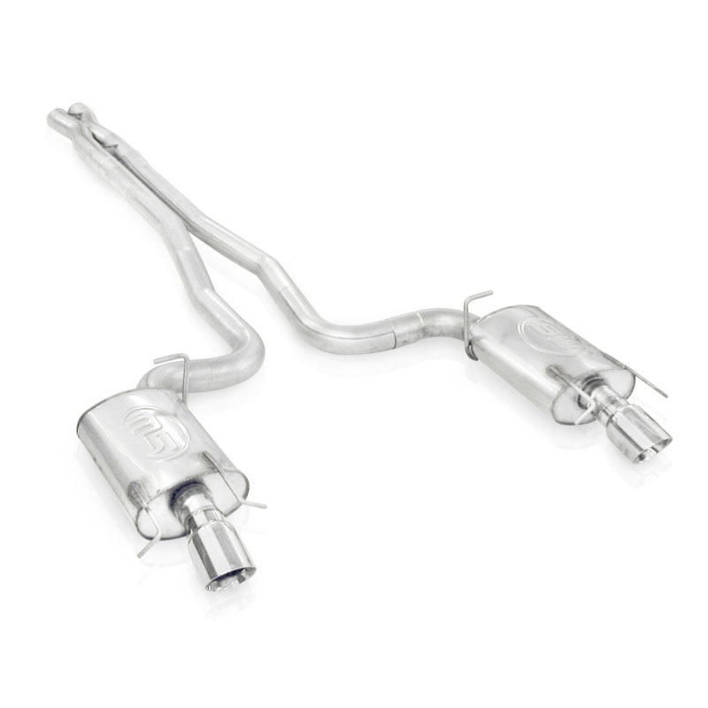 Stainless Works CTSV9CBHDR | Cadillac CTS-V Sedan Exhaust 3" Dual Turbo Chambered System with X-Pipe for SW Headers ( CTS-V9CBHDR ); 2009-2014