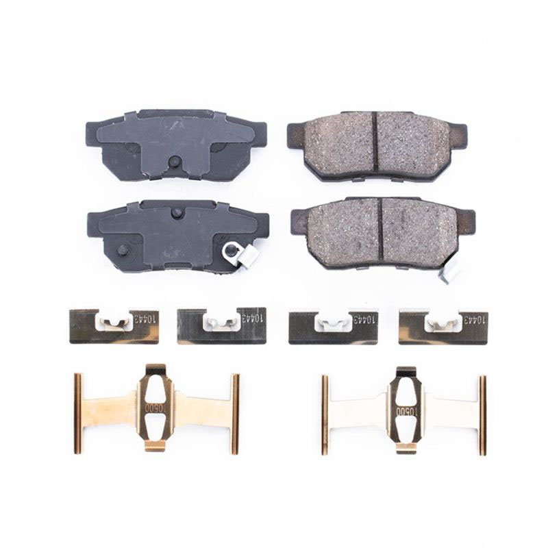 PowerStop 17374 | Power Stop 86-01 Acura Integra Rear Z17 Evolution Ceramic Brake Pads w/Hardware; 1986-2001