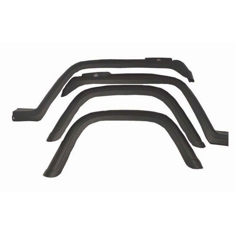 Omix 11602.02 | 4-Piece Fender Flare Kit- 87-95 Jeep Wrangler YJ; 1987-1995