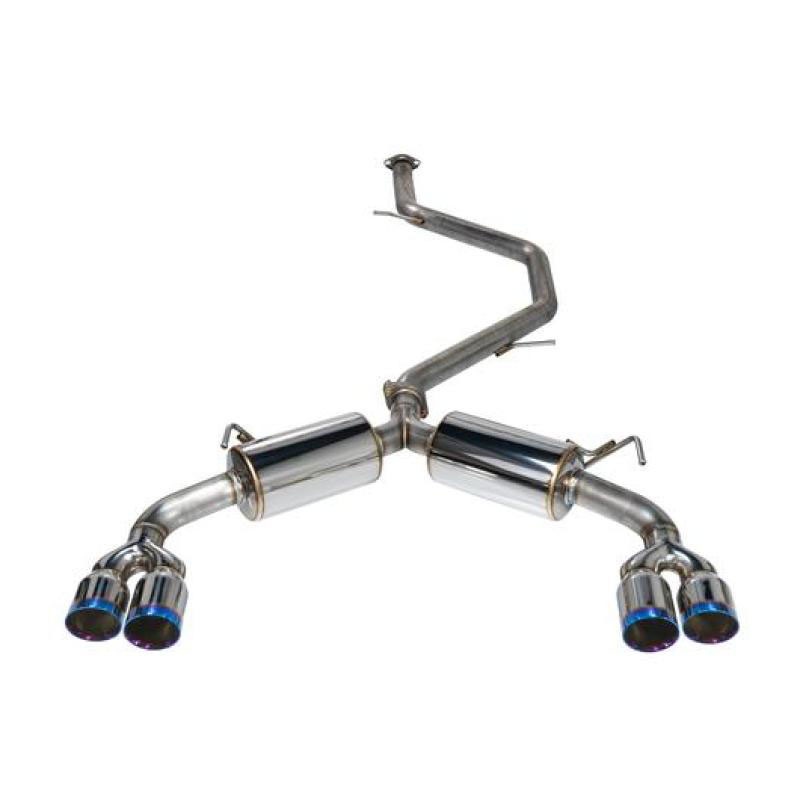 Remark rk-c4063t-01p | 2019+ Toyota Corolla Hatchback Quad-Exit Cat-Back Exhaust Burnt Stainless Steel; 2019-2022