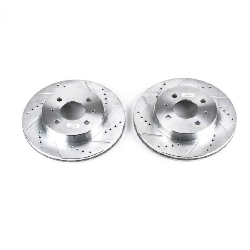 PowerStop ar8238xpr | Power Stop 91-92 Saturn SC Front Evolution Drilled & Slotted Rotors - Pair; 1991-1992