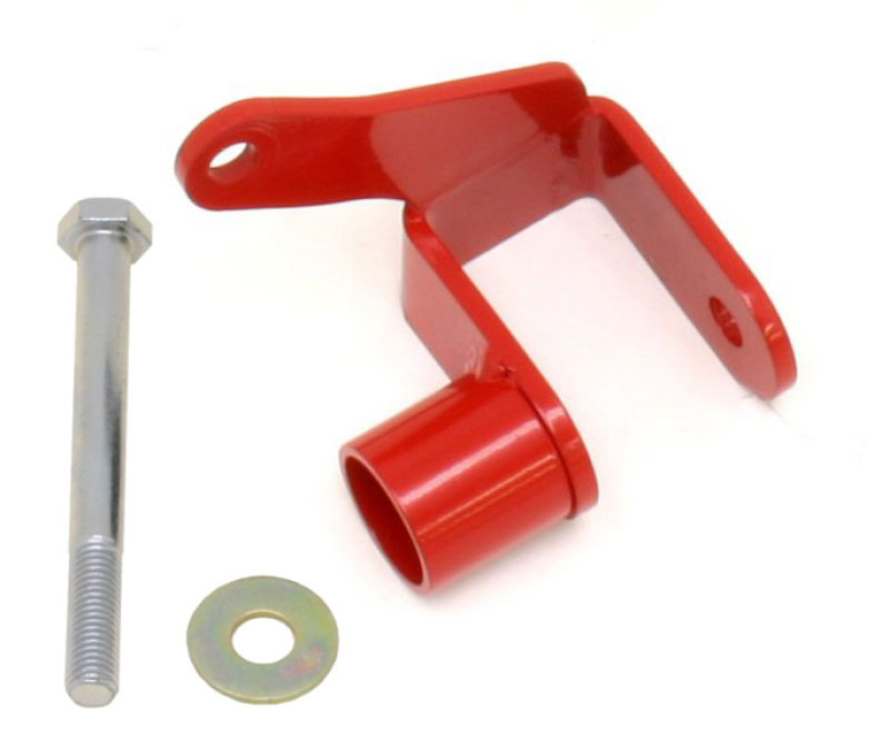 BMR Suspension PHR008R | BMR Panhard Relocation bracket ONLY Mustang V6 Red; 2005-2011