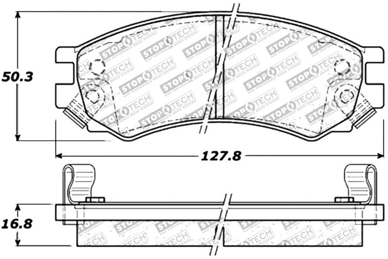 Stoptech 309.05070 | StopTech Sport Brake Pads Saturn SL, Front; 1991-2002