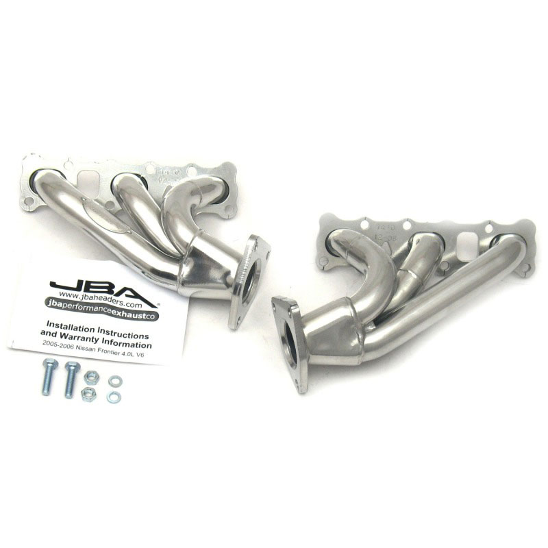 JBA 1410sjs | 04-15 Nissan 4.0L V6 1-5/8in Primary Silver Ctd Cat4Ward Header; 2004-2015