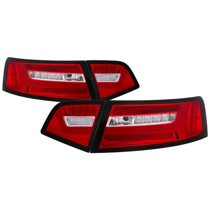 SPYDER 5085191 | Spyder 09-12 Audi A6 LED Tail Lights - Red Clear (ALT-YD-AA609-LED-RC); 2009-2012