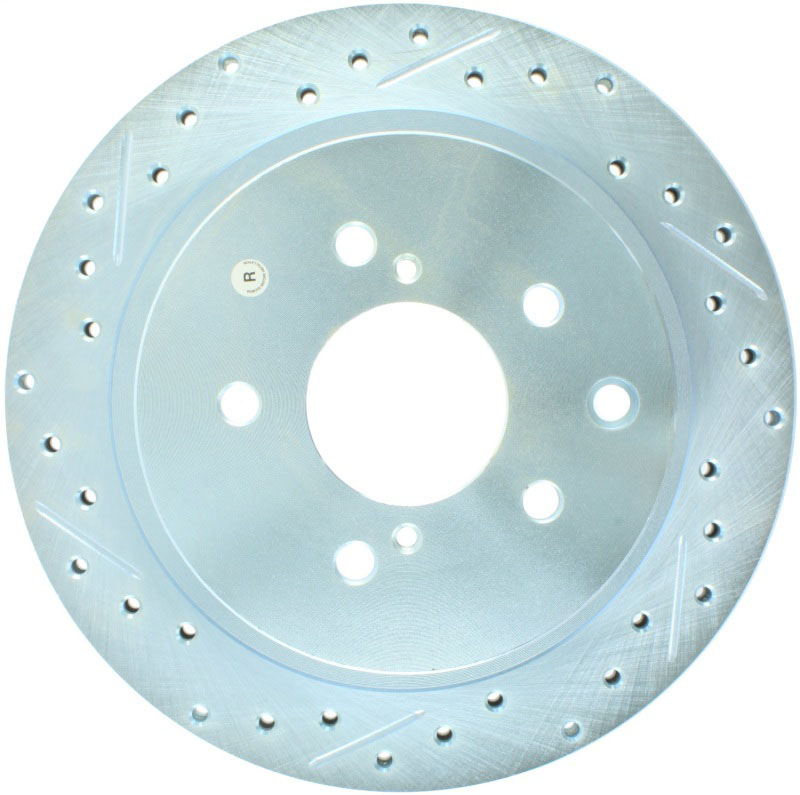 Stoptech 22742047r | StopTech 89-96 Nissan 300ZX Select Sport Slotted & Drilled Right Rear Brake Rotor; 1989-1996