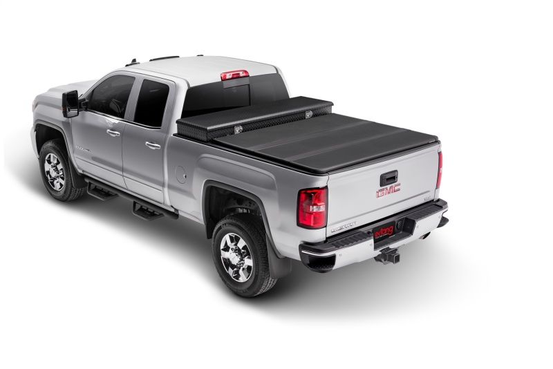 Extang 84931 | 16-19 Nissan Titan XD (6-1/2ft) (w/o Rail System) Solid Fold 2.0 Toolbox; 2016-2019