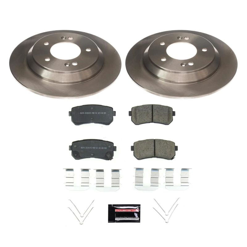 PowerStop koe8307 | Power Stop 18-20 Hyundai Kona Rear Autospecialty Brake Kit; 2018-2020