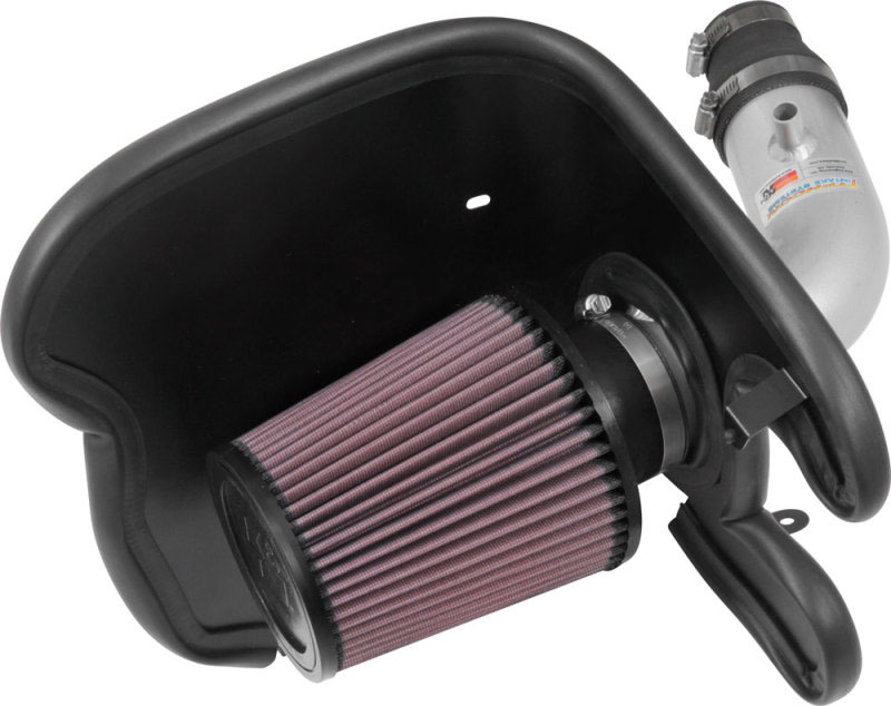 K&N Engineering 694537ts | K&N 17-18 Chevy Cruze 1.4L Turbo Silver Typhoon Short Ram Intake; 2017-2018