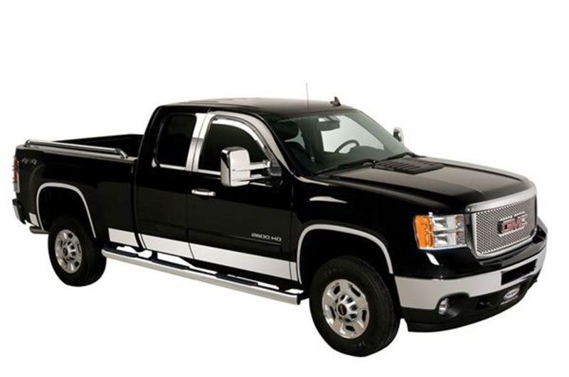 Putco 97293 | 11-14 GMC Sierra HD - FULL Stainless Steel Fender Trim; 2011-2014